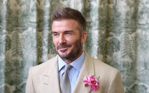 David Beckham at the Chelsea Flower Show.