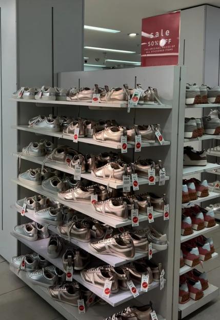 M&S shoe sale: 50% off.