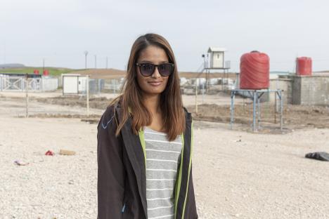 Shamima Begum at Roj Camp in Syria.