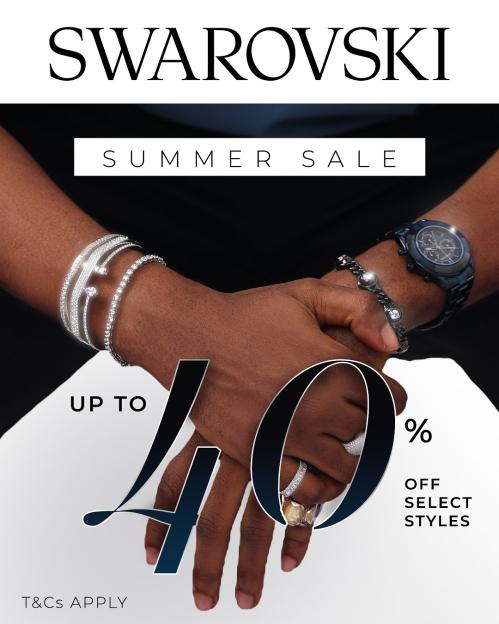 Summer Just Got Brighter: Swarovski Nigeria Offers Up to 40% Off Iconic Crystal Pieces 4