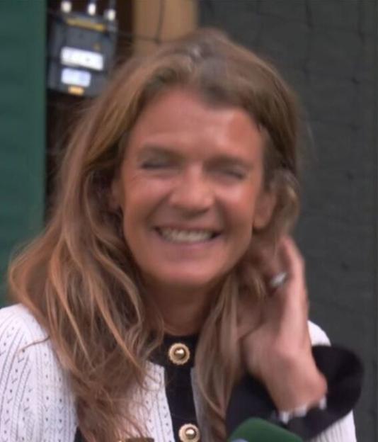 Annabel Croft smiling.