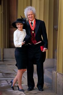 File photo dated 14/03/23 of Sir Brian May after being made a Knight Bachelor by King Charles III, with his wife Anita Dobson, at Buckingham Palace, London. Philanthropist, fundraiser and patron Anita Dobson has been made an OBE (Officer of the Order of the British Empire) in the King's Birthday Honours list, for services to Charitable Fundraising and to Philanthropy. Issue date: Friday June 13, 2025. PA Photo. Photo credit should read: Victoria Jones/PA Wire