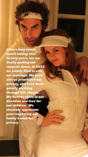 Photo of a couple announcing their separation.
