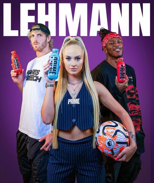 a group of people standing in front of a sign that says lehmann