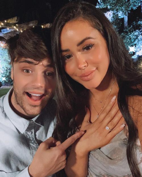 Marnie Simpson and Casey Cody Johnson's engagement announcement.