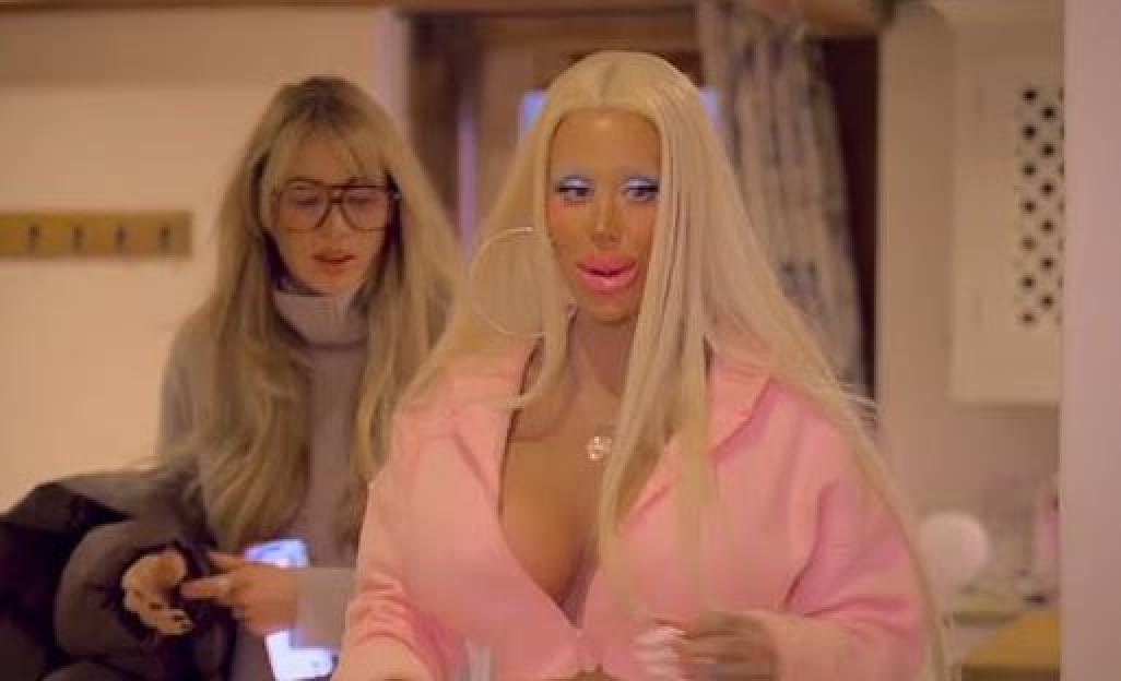 Olivia Attwood reacts to before-and-after surgery photos.