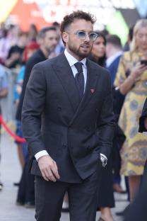 Sam Thompson arriving at The King's Trust and TKMaxx & Homesense Awards.