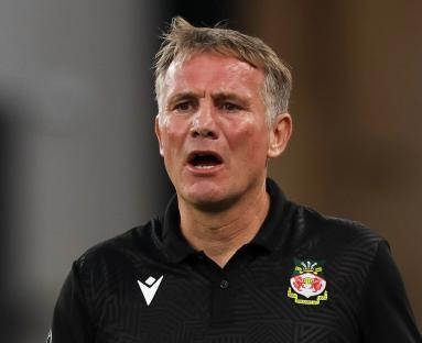 Phil Parkinson, Wrexham manager, during a match.