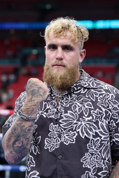 LONDON, ENGLAND - JULY 19: Jake Paul, American professional boxer, influencer and actor, poses for a photo inside the ring following the 'Undisputed' fight night at Wembley Stadium on July 19, 2025 in London, England. (Photo by Richard Pelham/Getty Images)