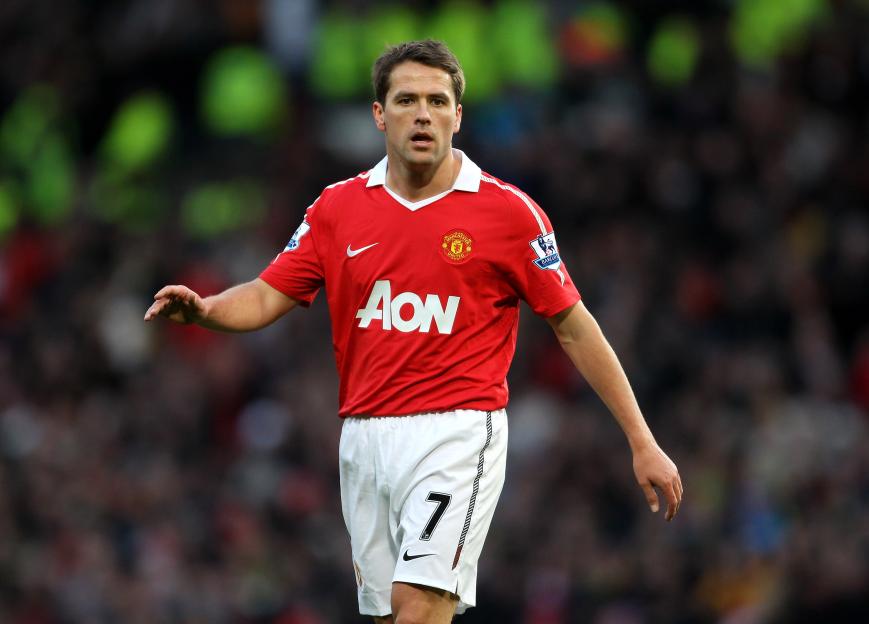Michael Owen of Manchester United during an FA Cup match.