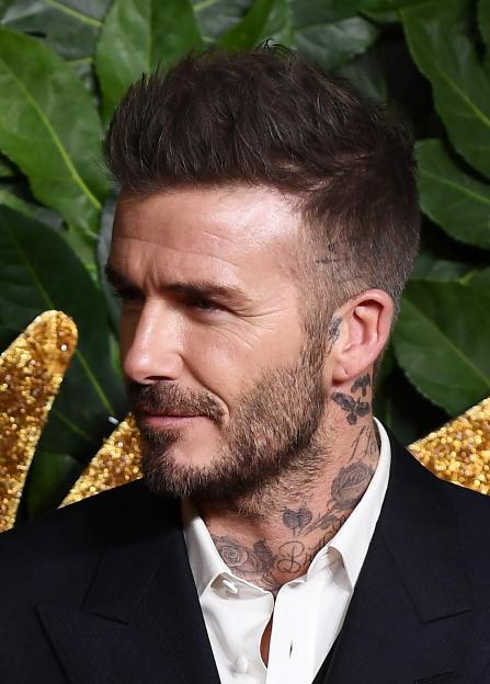 Close-up of David Beckham at The Fashion Awards.