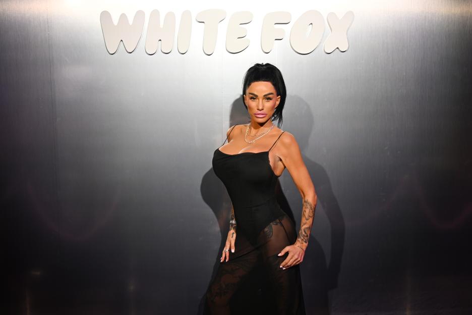 Katie Price at the White Fox party.