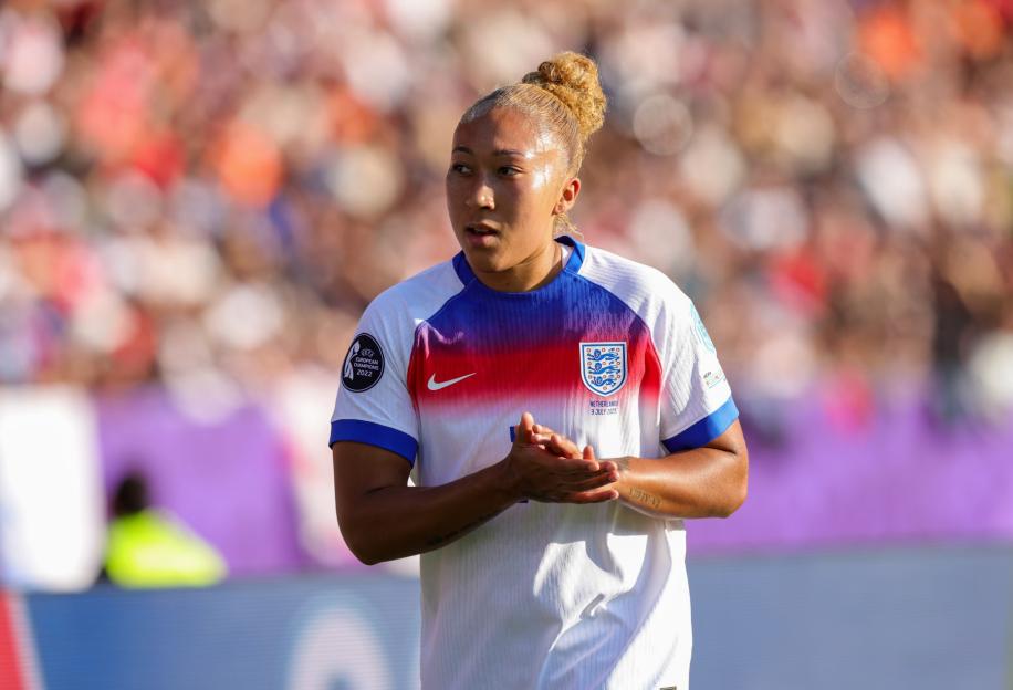 ZURICH, SWITZERLAND - JULY 9: Lauren James of England looks on during the UEFA Womens EURO 2025 Group D match between England and Netherlands at Stadion Letzigrund on July 9, 2025 in Zurich, Switzerland. (Photo by Ralf Ibing - firo sportphoto/Getty Images)
