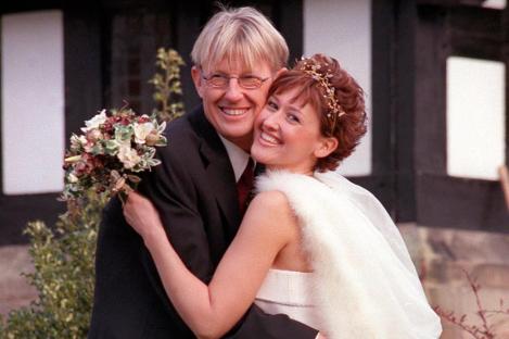 Curly Watts and Emma Taylor's wedding on Coronation Street.