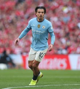 Jack Grealish of Manchester City playing soccer.