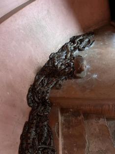 Many snakes at a temple in Benin.