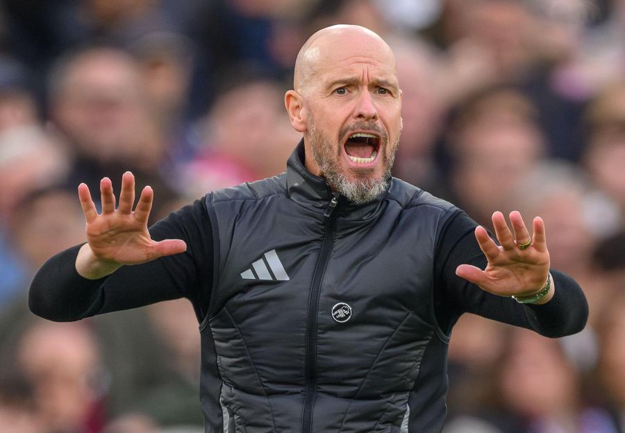 Erik ten Hag, Manchester United manager, at a Premier League game.