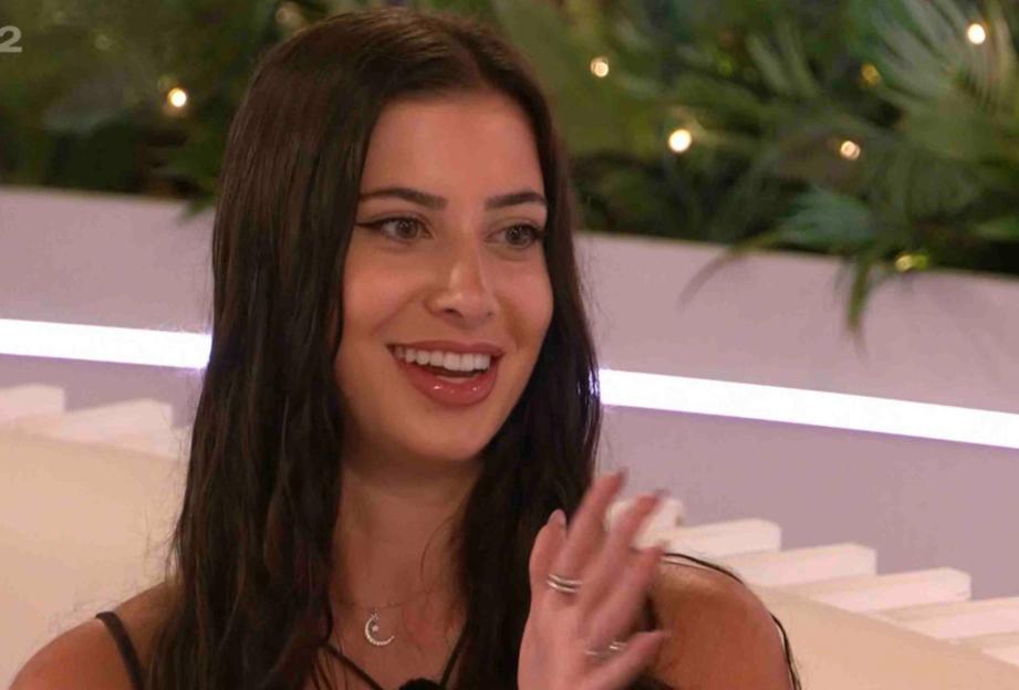 Yasmin from Love Island smiling.