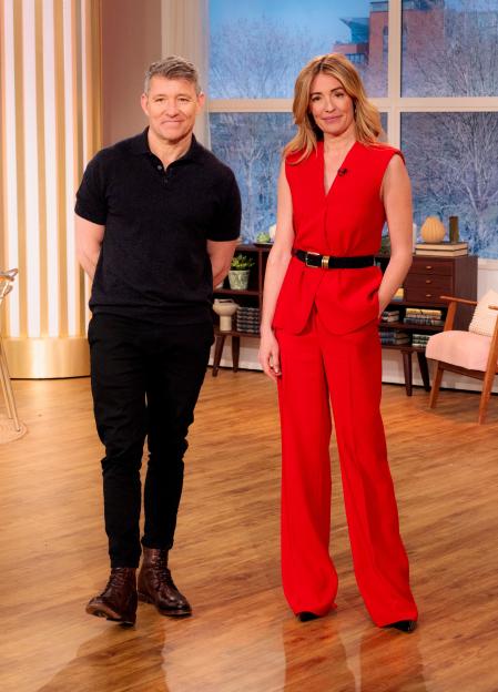 Ben Shephard and Cat Deeley on the set of This Morning.