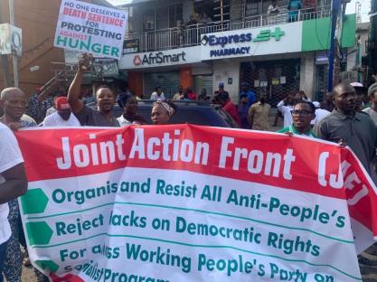 BREAKING: Democracy Day: Anti-Tinubu protest breaks out in Lagos [PHOTOS] 3