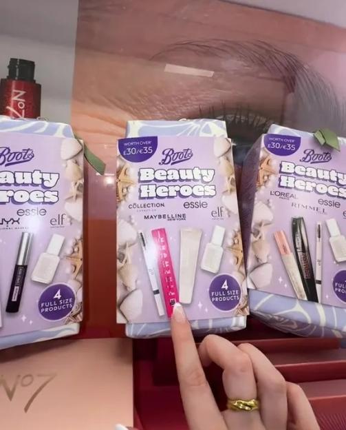 Boots Beauty Heroes collection boxes with four full-size products.