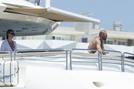 Conor McGregor and Dee Devlin on a yacht.