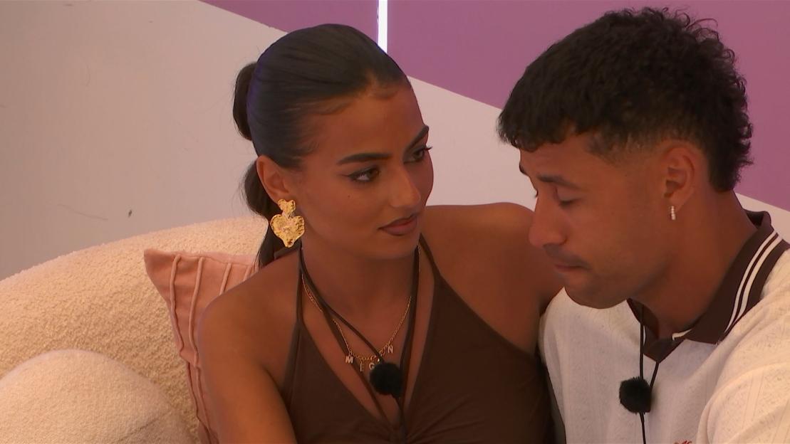 Megan Forte Clarke and Conor Phillips on Love Island.