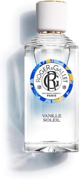 Roger & Gallet Vanille Soleil fragrant water bottle.