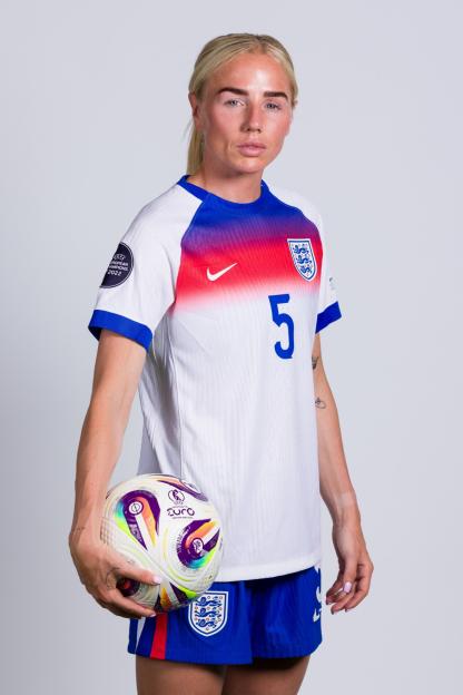 LONDON, ENGLAND - JUNE 24: Alex Greenwood of England poses for a portrait during the Official UEFA Women's EURO 2025 Portrait Session on June 24, 2025 in London, England. (Photo by Pat Elmont - UEFA/UEFA via Getty Images)