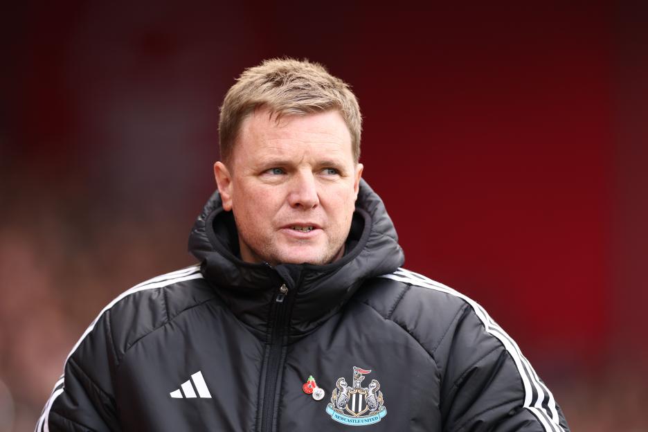 Eddie Howe, manager of Newcastle United.