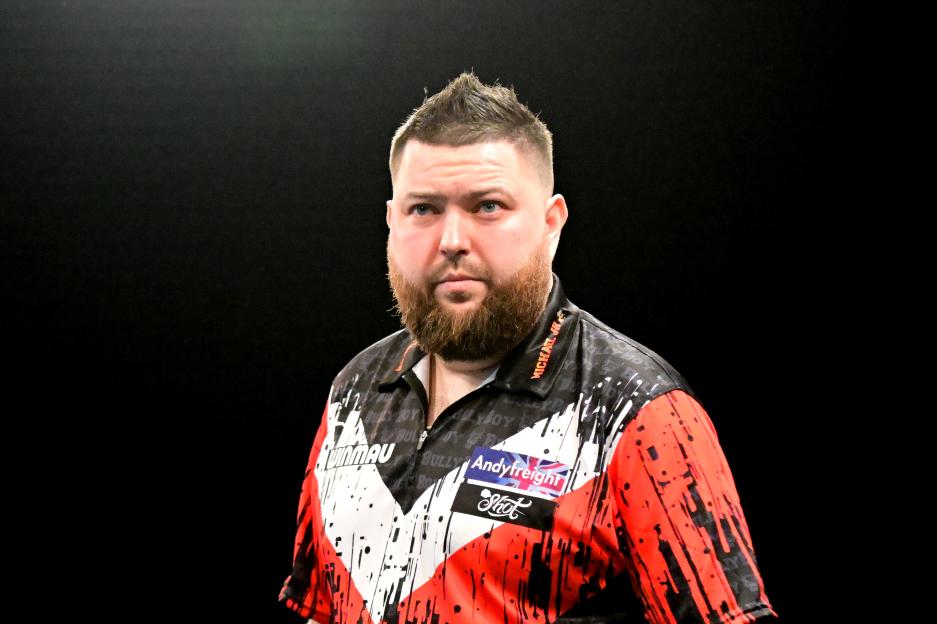 Michael Smith at the Winmau World Masters Darts 2025.