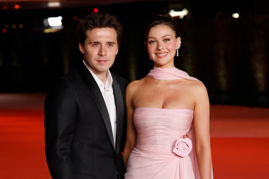 Brooklyn Beckham and Nicola Peltz at the 2023 Academy Museum Gala.