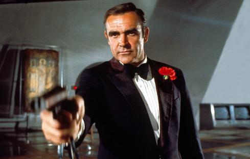 Sean Connery as James Bond in Diamonds Are Forever.