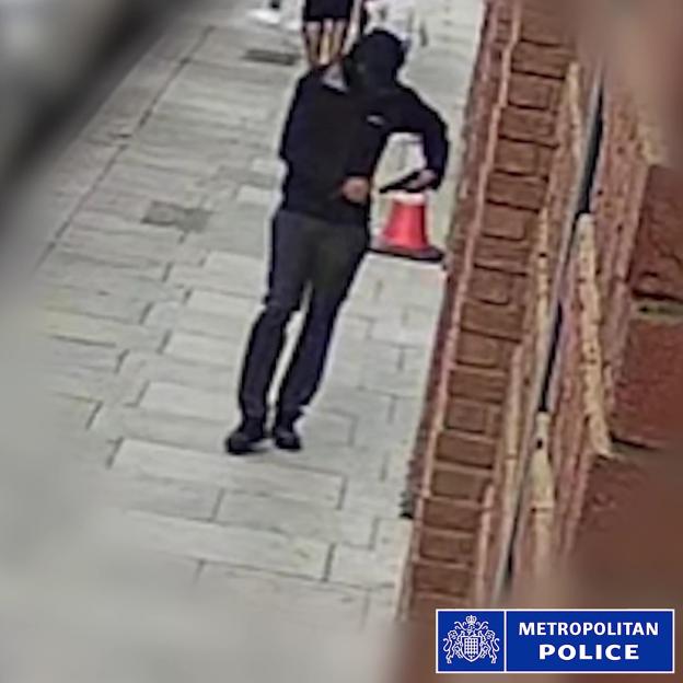 CCTV footage of murder suspect.