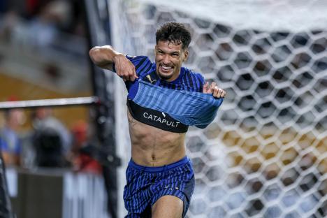 Marcos Leonardo of Al Hilal celebrating.