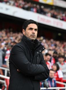 LONDON, ENGLAND - MAY 18: Arsenal Manager Mikel Arteta before the Premier League match between Arsenal FC and Newcastle United FC at Emirates Stadium on May 18, 2025 in London, England. (Photo by David Price/Arsenal FC via Getty Images)