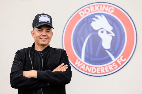 Marc White, chairman and manager of Dorking Wanderers FC.