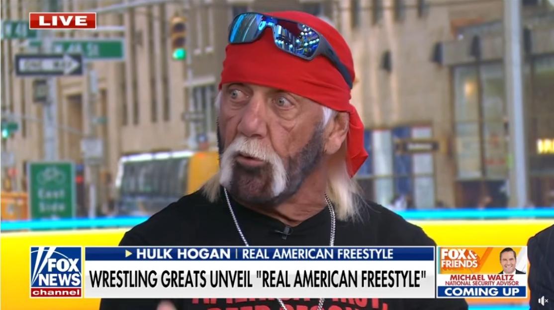 Hulk Hogan in a live TV interview.