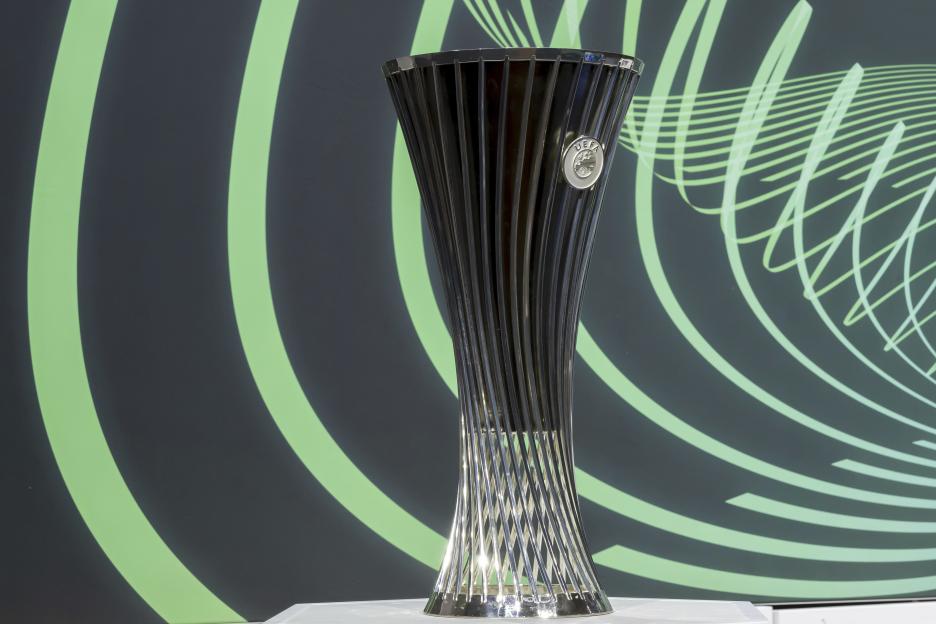 UEFA Conference League trophy.