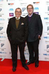 Maurice Gran and Laurence Marks at the Writers' Guild Awards.
