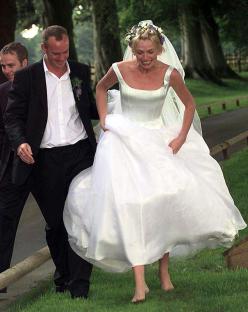 Zoe Ball and Norman Cook on their wedding day.