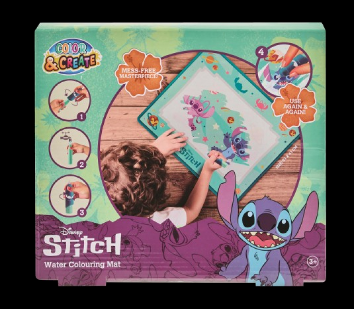 Disney Stitch water coloring mat.