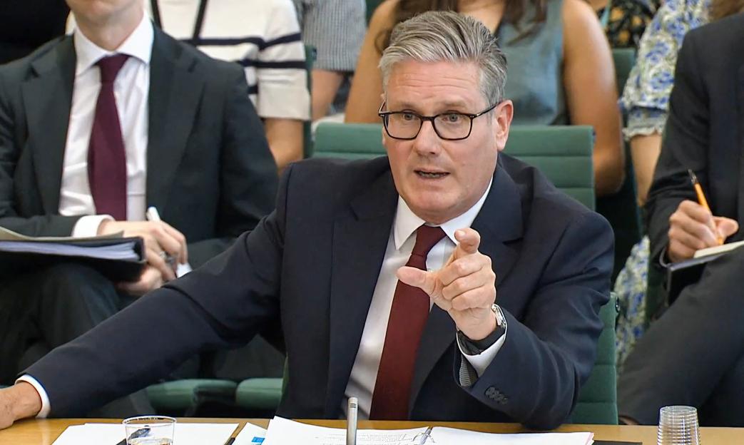Keir Starmer speaking at a Parliamentary Liaison Committee hearing.