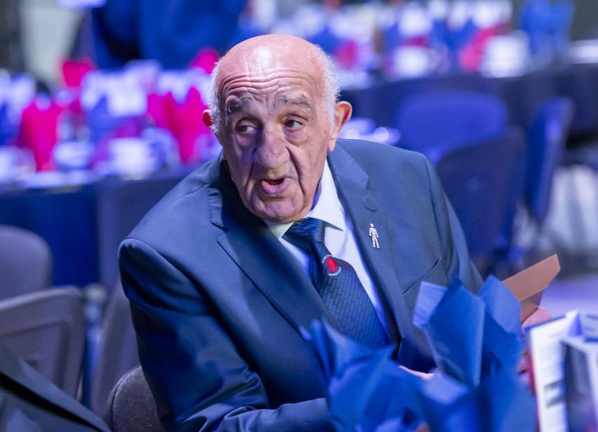 Billy Boston MBE at the RL Lions Luncheon 2024.