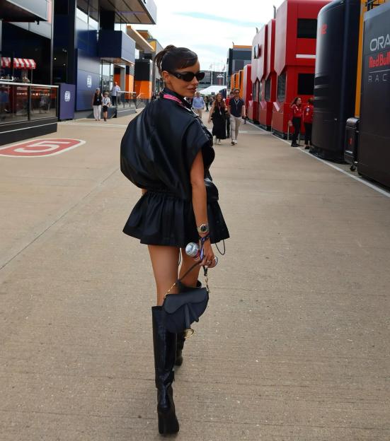Maura Higgins at Silverstone Racecourse.