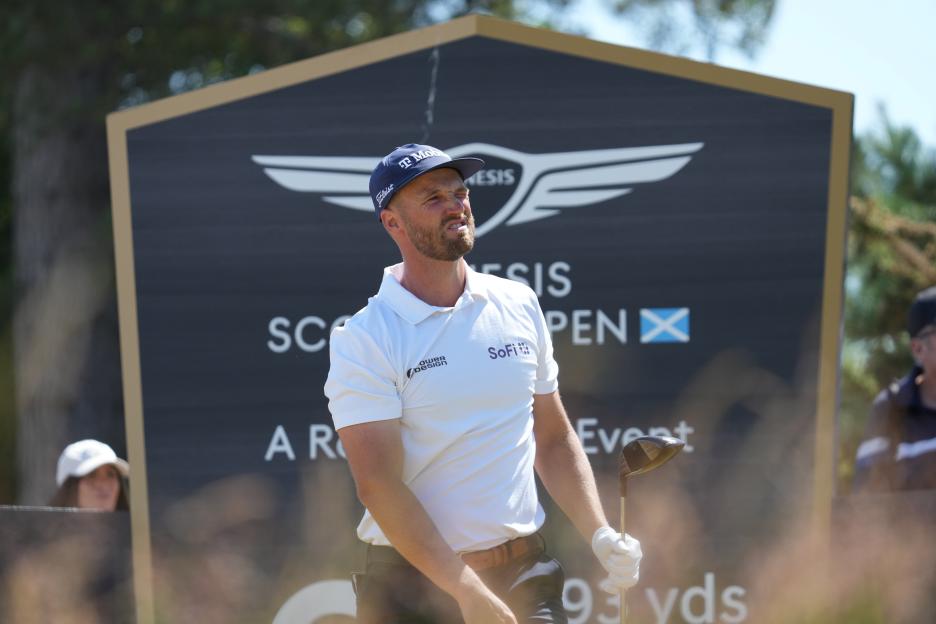 Wyndham Clark at the Genesis Scottish Open.