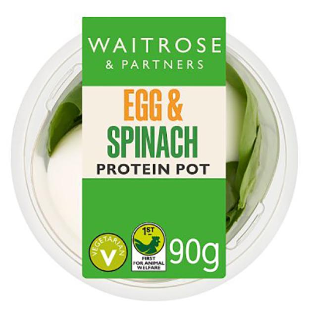 Waitrose & Partners Egg & Spinach Protein Pot (90g)