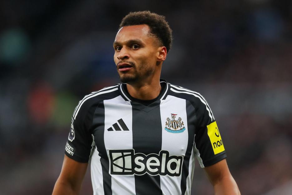Jacob Murphy of Newcastle United in a soccer match.