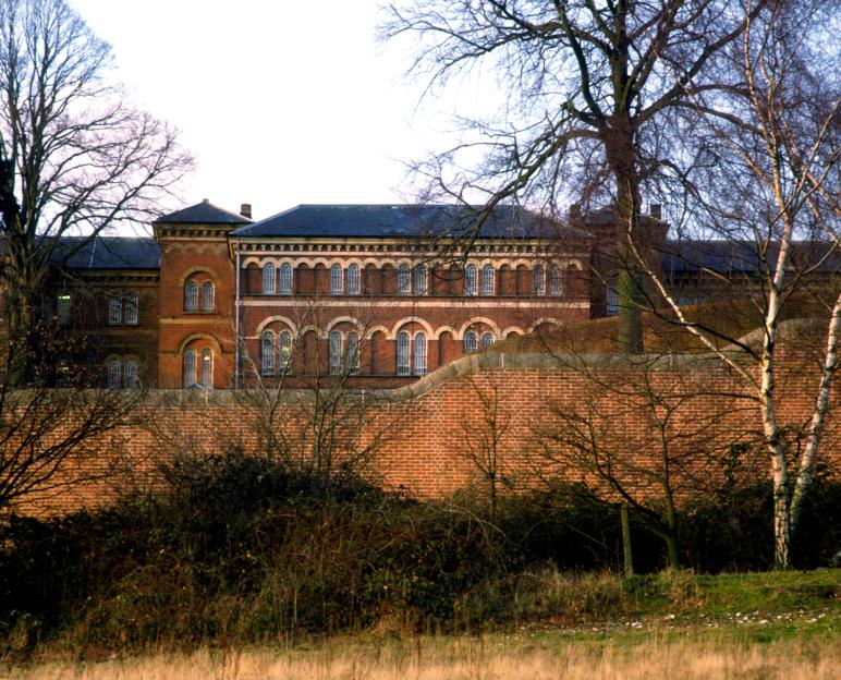 Broadmoor Hospital Prison in England.