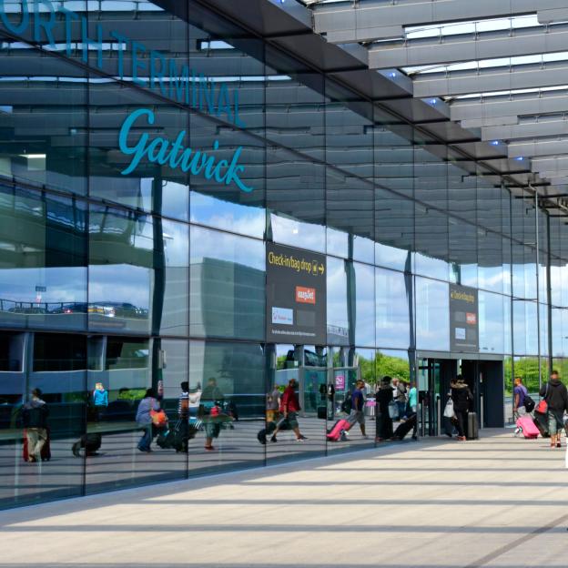 Gatwick Airport North Terminal entrance.